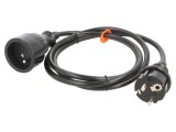 Prelungitor Negru 1,5m 16A 3x1,5mm2