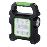 Lanterna de mana penru camping cu incarcare solara, 40 leduri