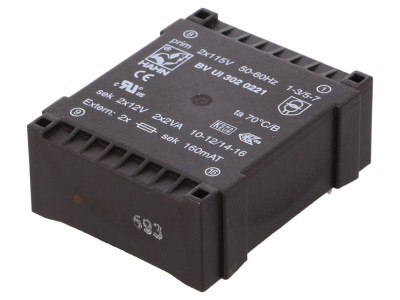 Transformator &amp;icirc;ncapsulat 4VA 115VAC 12V 166mA foto