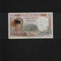 Franta 50 francs franci 1940 seria295850692 uzata