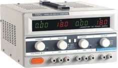 Sursa de alimentare, AXIOMET, AX-3003D-3, LCD, 3 canale, pentru simularea condițiilor de alimentare variabile &icirc;n teste de stres, Setare tensiune cu bu