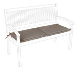 Cumpara ieftin Perna banca gradina textil maro 115x47x3 cm