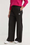 Puma pantaloni de trening culoarea negru, cu imprimeu 624268