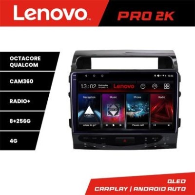 Navigatie Toyota Land Cruiser V8 L200 2009-2020 Lenovo Qled 2K Octa Core 8+256 360 DSP carplay android auto radio gps internet kit-381-type-b+PRO-2K-1 foto