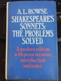 A. L. Rowse - Shakespeare&#039;s Sonnets. The Problems Solved