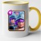 Cana maner galben personalizata Clash Royale - Three Musketeers, INOVATIX&reg;. 330ml