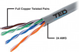 Cablu UTP cat5e cupru integral marca TED Wire Expert