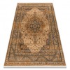 Covor L&acirc;nă KESHAN franjuri, Ornament, cadru oriental 8995/53565 bej / albastru, 250x340 cm