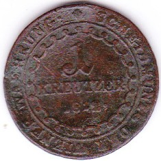 2. Transilvania Alba Iulia,Austria,Ungaria 1 creitar,kreuzer,krajczar 1812 E RAR foto