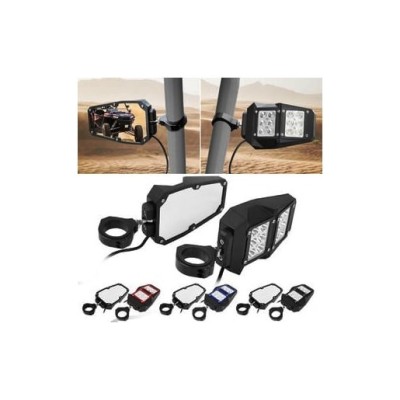 Set 2 oglinzi universale compatibile UTV sau Maverick X3 cu proiectoare foto