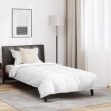 VidaXL Pilotă cu pernă 2 pcs Alb 135 x 220 cm Jos