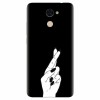 Husa silicon pentru Huawei Enjoy 7 Plus, Finger Cross