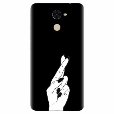 Husa silicon pentru Huawei Enjoy 7 Plus, Finger Cross foto