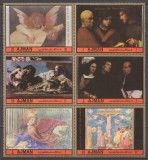 AJMAN 1972 PICTORI ITALIENI ( serie dantelata ) MNH