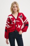 G-Star cardigan din l&acirc;nă culoarea rosu, D25730-D939
