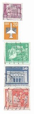 Germania Democrata - Marci diverse (5 buc.), 1973-1983 - valori obliterate
