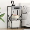 VidaXL Dulap de noapte sonoma gri 41 x 31 x 76 cm Lemn compozit