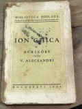 X. CRT Interbelica - Ion Ghica - Scrisori catre V. Alecsandi - 1934