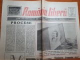 Romania libera 16 martie 1990-art. proces octavian paler si teroristii in proces