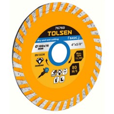 Disc cu diamant turbo 115x22.2 mm, Tolsen