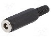 Conector alimentare DC, {{Tensiune nominala}}, {{Numarul de pini}} pini, seria {{Seria producatorului}}, 5,5/2,5mm. NINIGI - PC-GP2.5/1