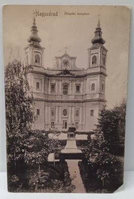 ORADEA , BISERICA EPISCOPALA , CARTE POSTALA , 1906 foto