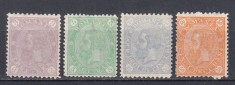ROMANIA 1894 LP 49 CAROL I CIFRA IN PATRU COLTURI FILIGRAN PR GUMA ORIGINALA SERIE SARNIERA