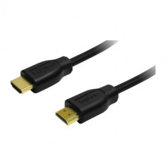 Cablu video Logilink CH0076 HDMI Male - HDMI Male 20cm negru foto