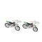Butoni camasa argintii model Motocross enduro motocicleta + ambalaj cadou