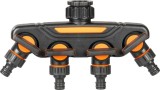 Distribuitor furtun gradina 4 cai cu robineti Strend Pro Garden