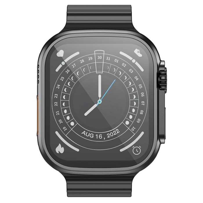 Ceas SmartWatch Borofone BD3 Ultra, 1.96&quot; Touch, Notificari Apel si Retele Sociale, Ritm Cardiac, Control Muzical, Monitorizare Somn, Incarcare Wirele