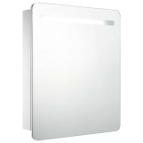 Cumpara ieftin Dulap de baie cu oglinda si LED-uri, 68 x 9 x 80 cm