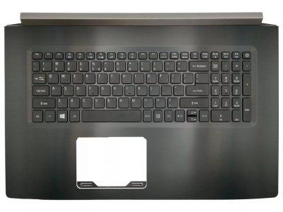 Carcasa superioara cu tastatura palmrest Laptop, Acer, Aspire 7 A717-71G, A717-72G, 6B.GPFN2.001, AM210000600, pentru placa video GTX 1060, iluminata, foto