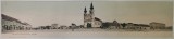 DUMBRAVENI , VEDERE PANORAMICA A ZONEI CENTRALE , CARTE POSTALA TRIPLA , DATATA 1909