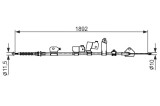 BOSCH 1 987 482 439 Cablu, frana de parcare