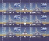 #Romania, LP1831a/2009, ROMGAZ-100 de ani, minicoala de 6 timbre si 3 vin., MNH, Nestampilat