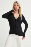 Marc O&#039;Polo cardigan din bumbac culoarea negru, light, M06202752433