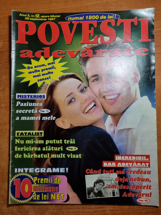 revista povesti adevarate 29 septembrie 1997