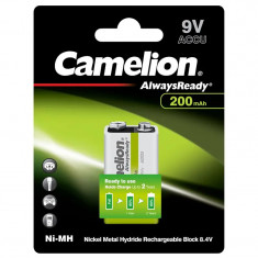 Camelion Acumulator 9V 200mAh Preincarcat Ni-MH 6LR61 6LF22 foto