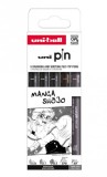 Set 3 linere si 2 markere - Uni Pin - Manga Shojo | Uni
