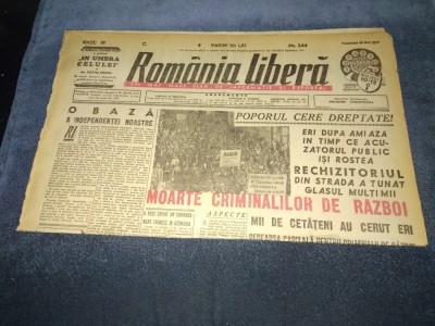 ZIAR ROMANIA LIBERA 20 MAI 1945 foto