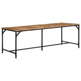 VidaXL Masa de sufragerie 220x90x75 cm Lemn masiv Mango brut
