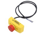 Casetă de comandă ABB SMILE 1 buton cap ciupercă IP65 NC x2