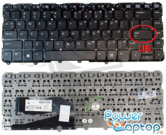 Tastatura Laptop HP EliteBook 840 G1 layout US fara rama enter mic foto