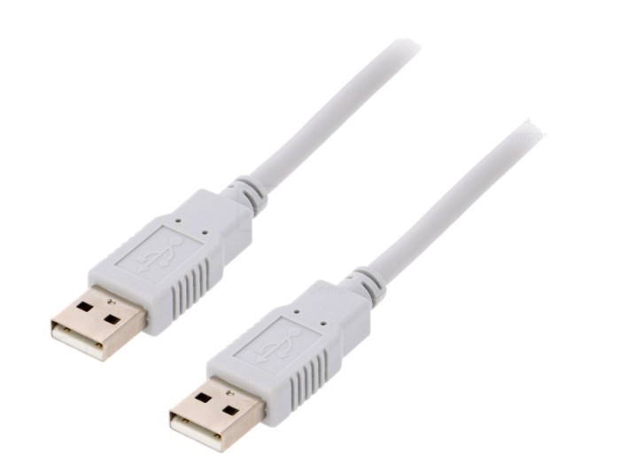 Cablu USB 2.0 A-A, 3m, gri