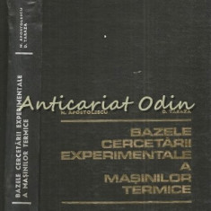 Bazele Cercetarii Experimentale A Masinilor Termice - N. Apostolescu