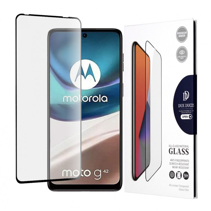 Folie pentru Motorola Moto G42 / G62 5G, Dux Ducis Tempered Glass, Black