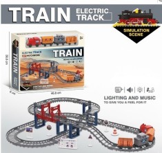 Circuit cu pod suspendat si trenulet electric, muzica si lumini