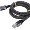 Cablu USB 3.1 RJ45 USB C Nichelat 1m Negru/Gri