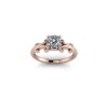 Inel de dama din aur roze 14K, piatra zirconiu - 48